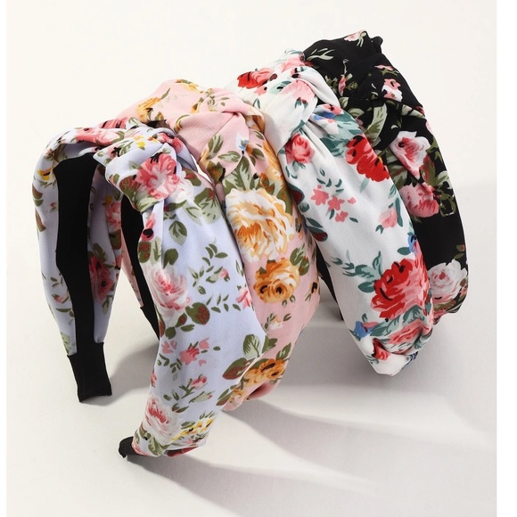Floral Print Knot Headband